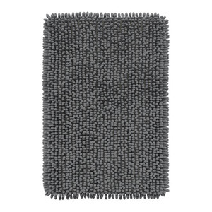 GoodHome Bath Mat Graphene 50 x 80 cm, anthracite