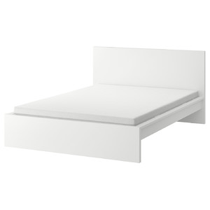 MALM Bed frame with mattress, white/Åbygda firm, 160x200 cm