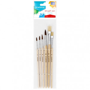 Starpak Brush Set Paintbrushes 6pcs