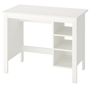 BRUSALI Desk, white, 90x52 cm