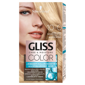 Gliss Color Care & Moisture Permanent Hair Dye 10-0 Ultra Light Natural Blonde