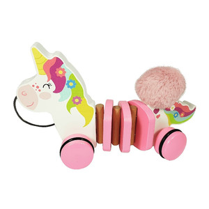 Trefl Wooden Pull-along Toy Unicorn Lea 12m+