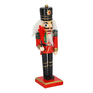 Nutcracker Christmas Decoration 15cm, red/cap