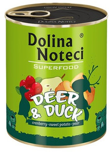 Dolina Noteci Superfood Deer & Duck Dog Wet Food 800g