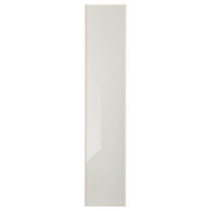 HÖGBO Glass door, white, 40x192 cm