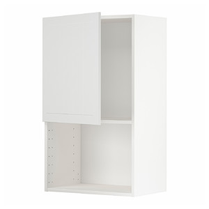 METOD Wall cabinet for microwave oven, white/Stensund white, 60x100 cm