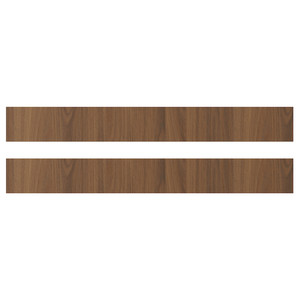 TISTORP Drawer front, brown walnut effect, 80x10 cm