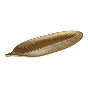 Splendid Decoration Leaf 40x14 cm, gold