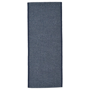 IDROTTSPLATS Rug, flatwoven, blue, 80x200 cm