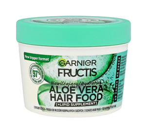 Fructis Hair Food Moisturizing Hair Mask for Normal & Dry Hair Aloe Vera 97% Natural 400ml
