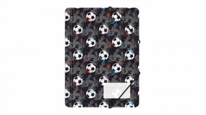 Document File Folder with Elastic Band PP A4 Football