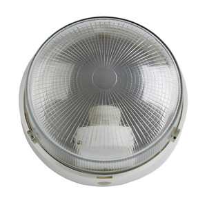 Ceiling Lamp Bulkhead Round 1 x 60 W E27, white