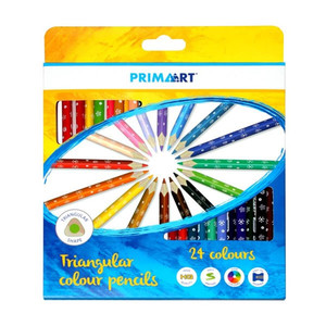 Prima Art Triangular Colour Pencils 24pcs