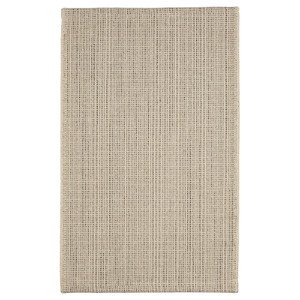 TIPHEDE Rug, flatwoven, natural/black, 50x80 cm