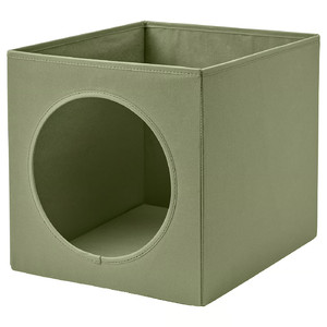 UTSÅDD Cat house, green, 33x38x33 cm