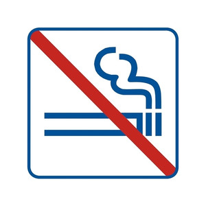 No Smoking Sign 14.8x14.8 cm