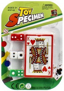 Toy Specimen Playing Cards & Dice 3+