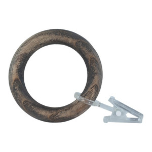 Curtain Rod Clip Ring 10pcs, ash