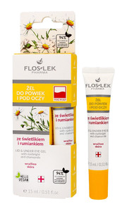 Floslek Eye Care Eyelid Gel with Eyebright and Camomile 15ml