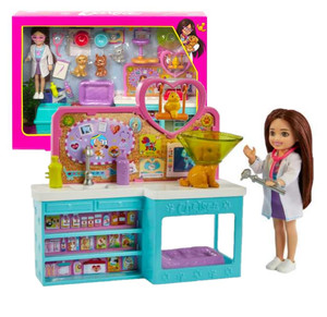 Barbie® Chelsea™ Pet Vet Doll (Brunette) & Playset HGT12 3+