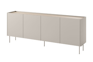 Four-Door Cabinet with Drawer Desin 220, cashmere/nagano oak