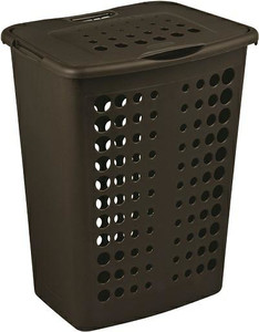 Curver Laundry Basket Victor 40l, dark brown