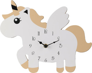 Children's Wall Clock Unicorn, beige