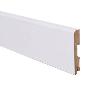 MDF Skirting Board Foge 16 x 100 x 2000 mm, glossy white