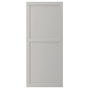 LERHYTTAN Door, light grey, 60x140 cm