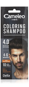 CAMELEO MEN Coloring Shampoo for Men 4.0 Medium Brown 15 ml