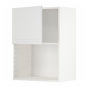 METOD Wall cabinet for microwave oven, white/Stensund white, 60x80 cm