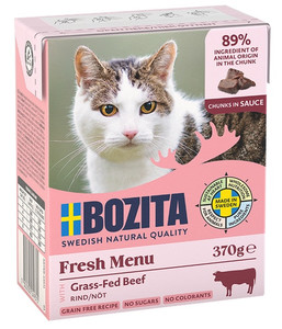 Bozita Cat Wet Food Beef Chunks in Sauce 370g