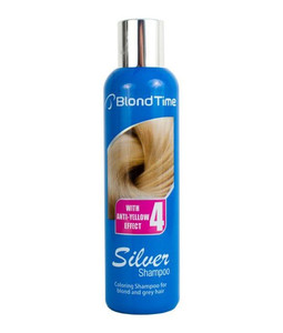 BLOND TIME 4 Silver Shampoo for Lightened & Grey Hair + Anti-Yellow Effect 200 ml