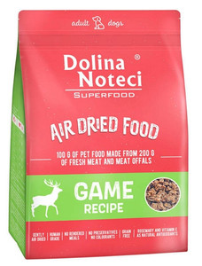 Dolina Noteci Superfood Air Dried Dry Dog Food Game Recipe 1kg