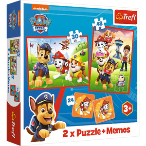 Trefl Children's Puzzle 2in1 2x Puzzle + Memos Paw Patrol 3+