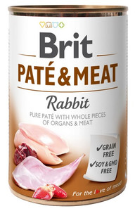 Brit Pate & Meat Rabbit Dog Food Can 400g