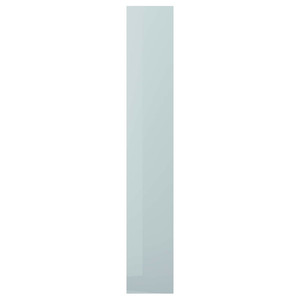 KALLARP Cover panel, high-gloss light grey-blue, 39x240 cm