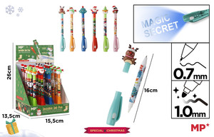 Christmas Double-Ended Spy Pen with Invisible Ink Display Set of 20pcs