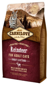Carnilove Cat Food Reindeer Energy & Outdoor 2kg