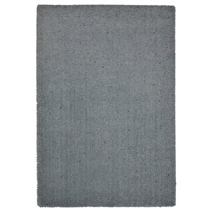 SPENTRUP Rug, high pile, light grey-turquoise/dotted, 160x230 cm