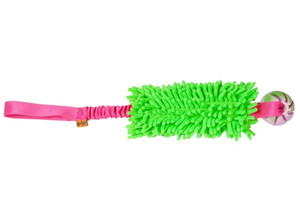 Dingo Dog Toy Bungee Tug Toy with Mop and Ball, 1pc, green