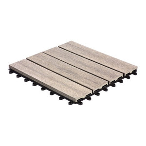Composite Deck Tile DLH 4L 30x30cm, grey, 1pc