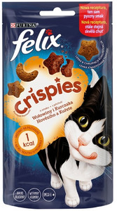 Felix Crispies Beef and Chicken Cat Treats 45g