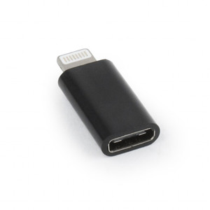 Gembird USB Type-C Adapter CF/8pin M, black
