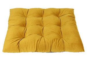 MIMIKO Pets Dog Cushion Velvet 100x70cm, mustard