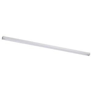 MITTLED LED kitchen worktop lighting strip, dimmable aluminium-colour, 60 cm