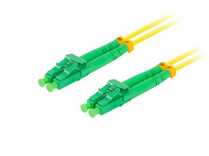 Lanberg Fiber Optic Patchcord Cable Sm Lc/Apc-Lc/Apc Duplex 3.0Mm 1m, yellow
