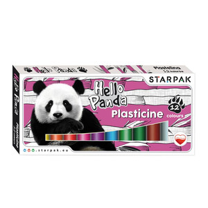 Starpak Plasticine 12 Colours Panda