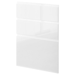 METOD 3 fronts for dishwasher, Voxtorp high-gloss/white, 60 cm