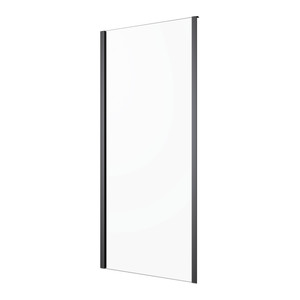 GoodHome Shower Panel Beloya 90 cm, black/transparent